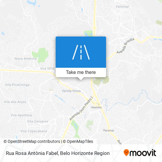 Mapa Rua Rosa Antônia Fabel