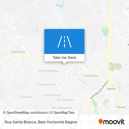 Mapa Rua Santa Branca