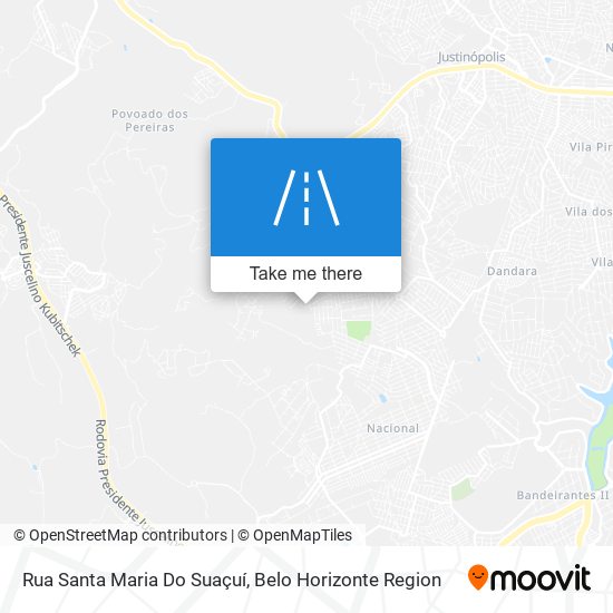 Mapa Rua Santa Maria Do Suaçuí