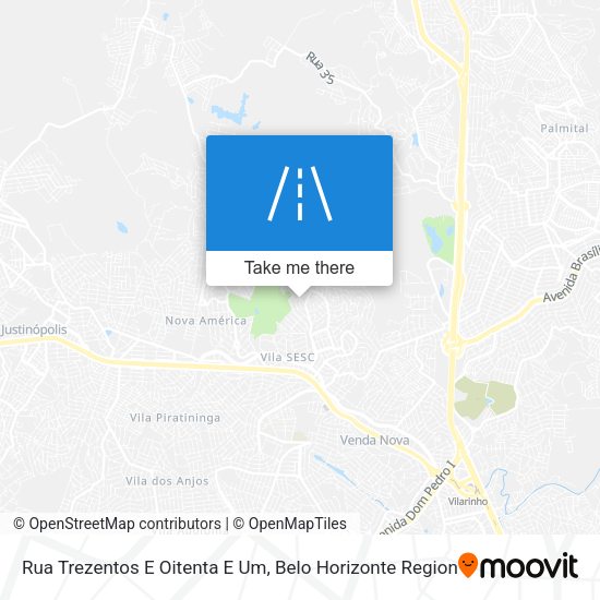 Rua Trezentos E Oitenta E Um map