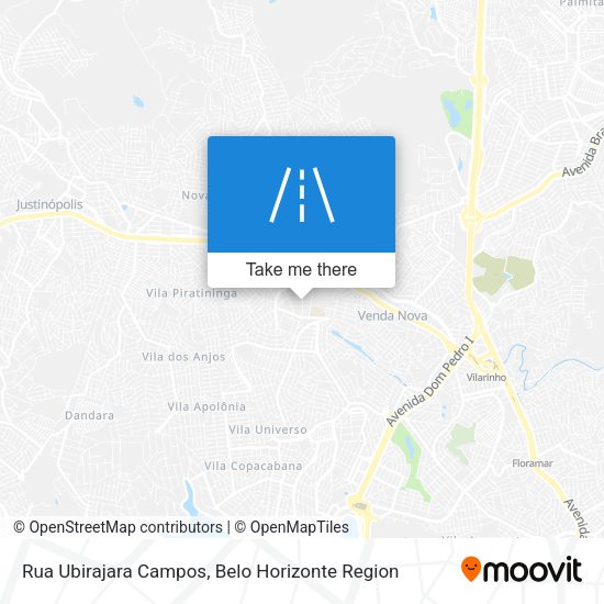 Rua Ubirajara Campos map