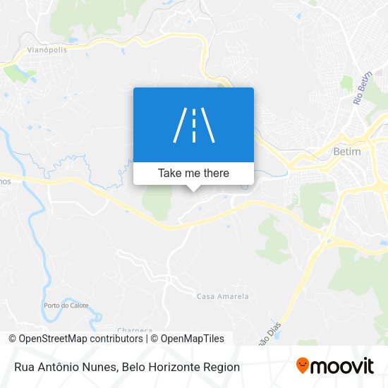 Rua Antônio Nunes map