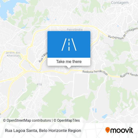 Rua Lagoa Santa map