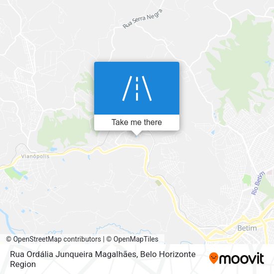 Rua Ordália Junqueira Magalhães map