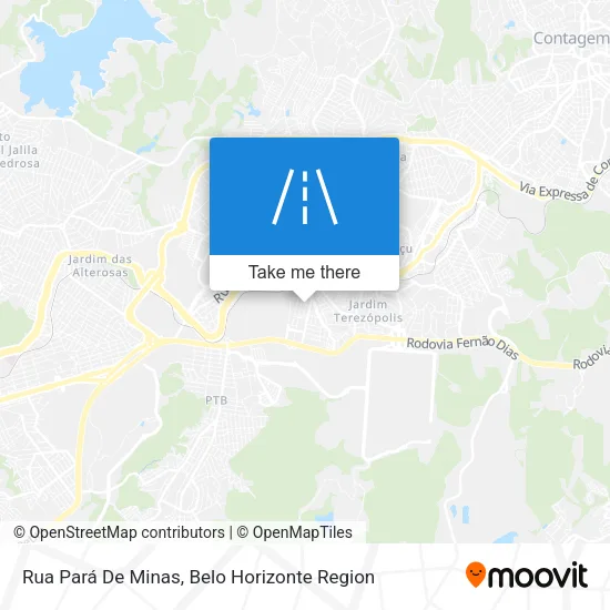 Rua Pará De Minas map