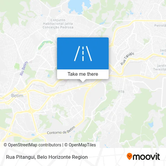 Rua Pitangui map