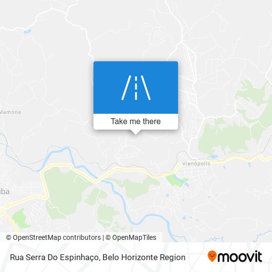 Rua Serra Do Espinhaço map