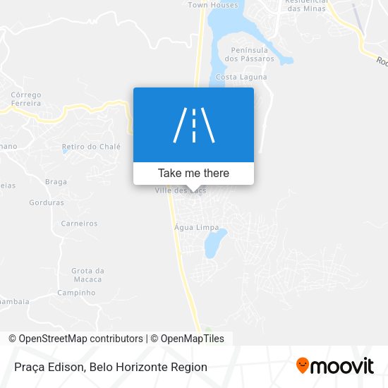 Praça Edison map
