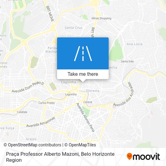 Praça Professor Alberto Mazoni map