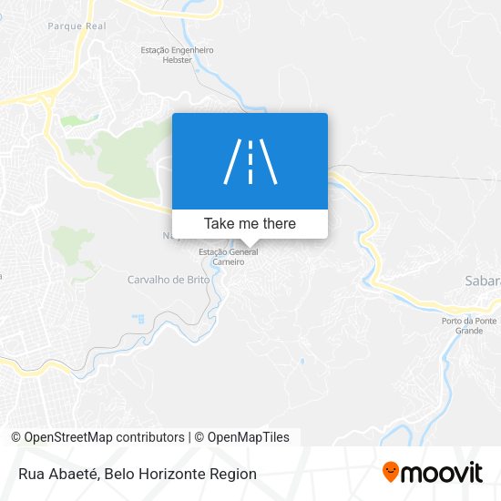 Rua Abaeté map