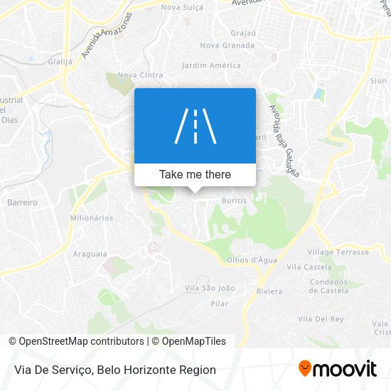 Via De Serviço map