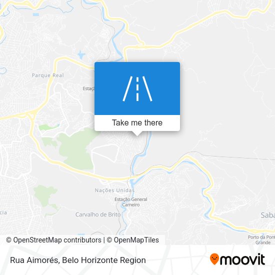 Rua Aimorés map