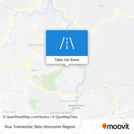 Rua Tremendal map