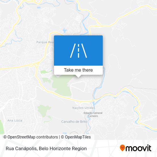 Rua Canápolis map
