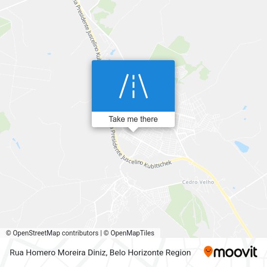 Rua Homero Moreira Diniz map
