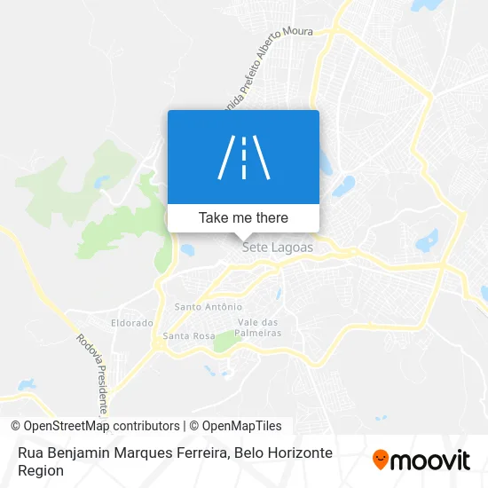 Rua Benjamin Marques Ferreira map