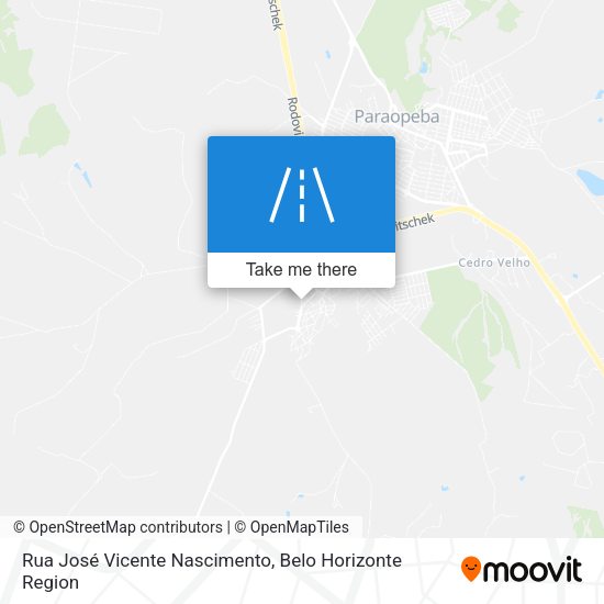 Rua José Vicente Nascimento map
