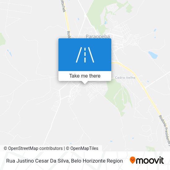 Rua Justino Cesar Da Silva map