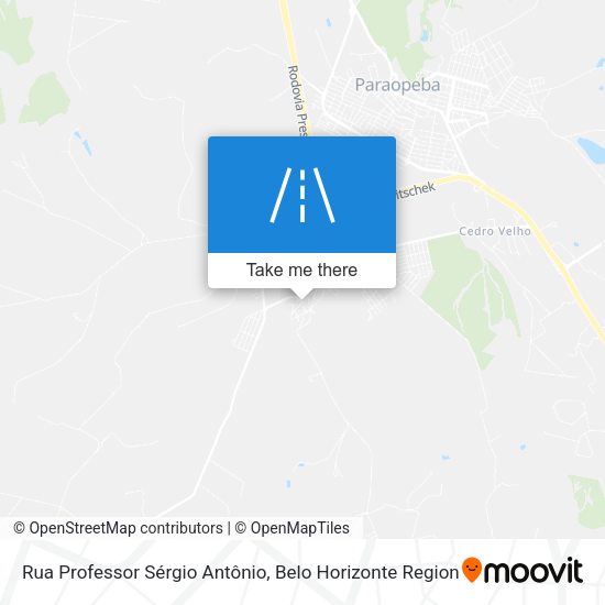 Rua Professor Sérgio Antônio map