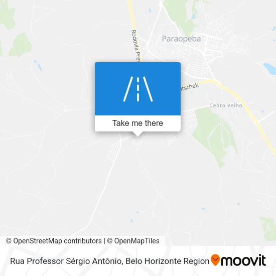 Rua Professor Sérgio Antônio map