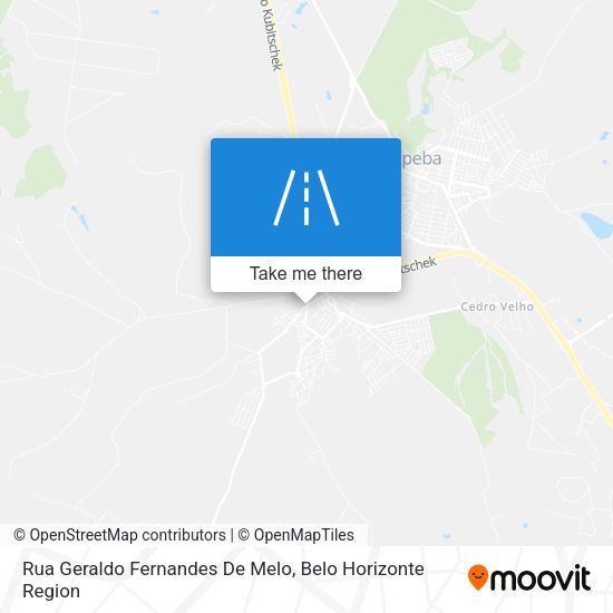 Rua Geraldo Fernandes De Melo map