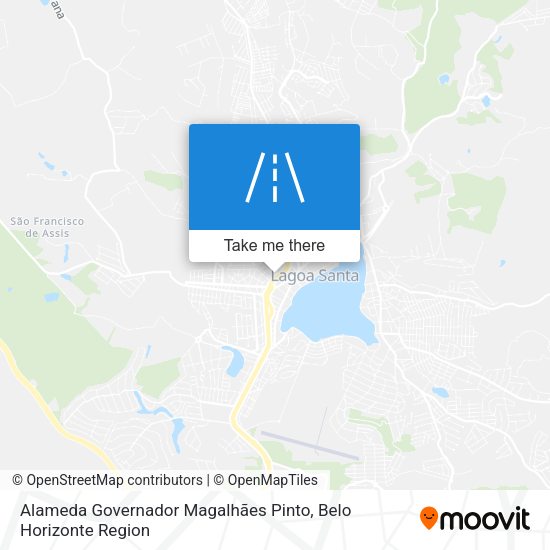 Alameda Governador Magalhães Pinto map