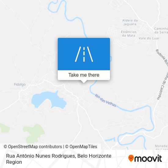 Rua Antônio Nunes Rodrigues map