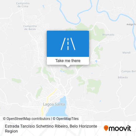 Estrada Tarcísio Schettino Ribeiro map