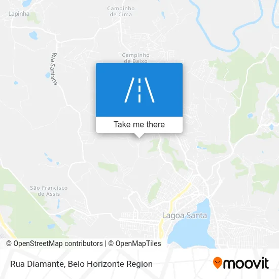 Rua Diamante map
