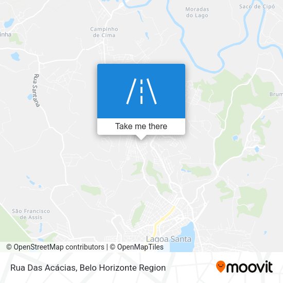 Rua Das Acácias map