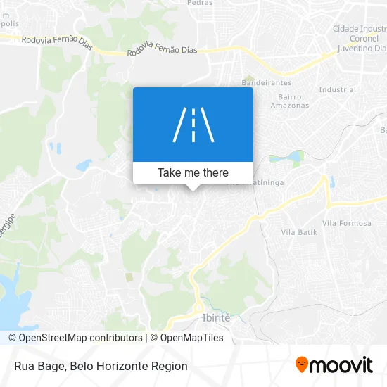 Rua Bage map