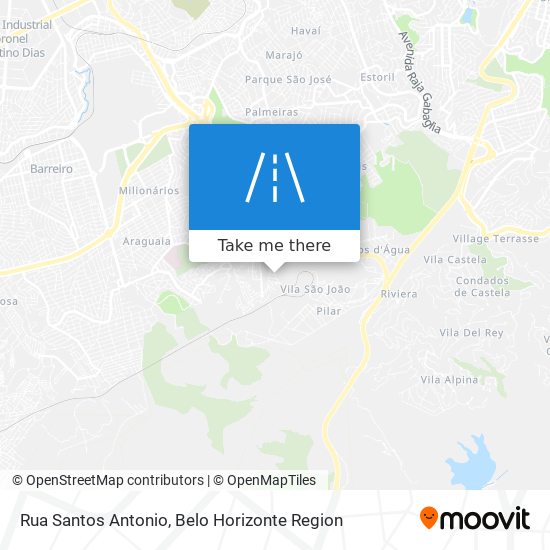 Rua Santos Antonio map