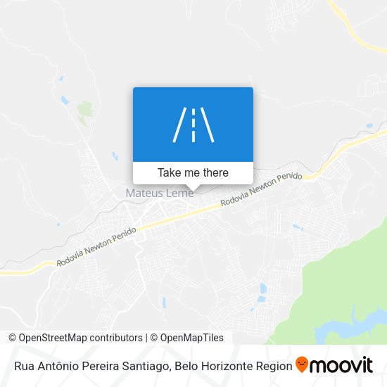 Rua Antônio Pereira Santiago map