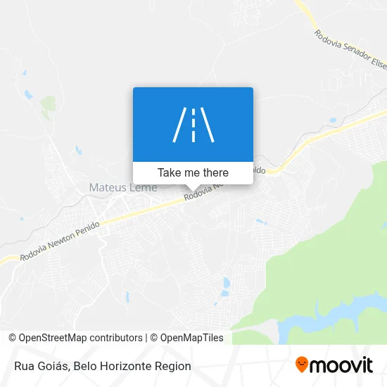 Rua Goiás map