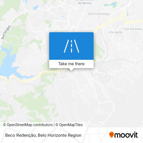 Beco Redenção map