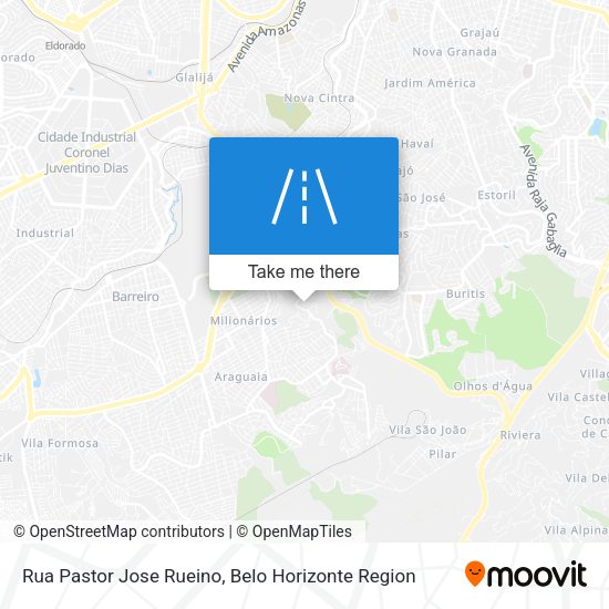 Rua Pastor Jose Rueino map