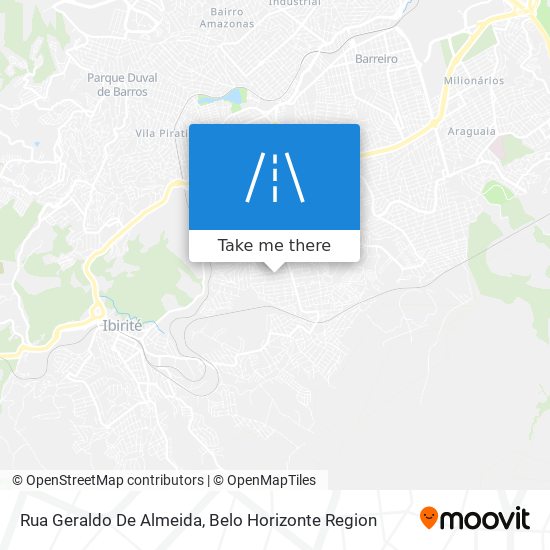 Mapa Rua Geraldo De Almeida