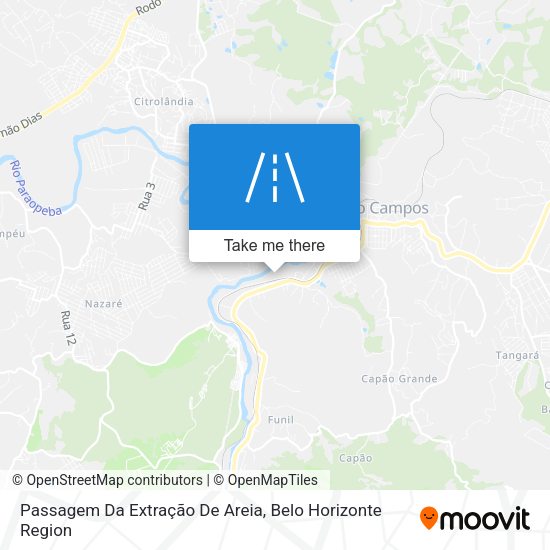 Passagem Da Extração De Areia map