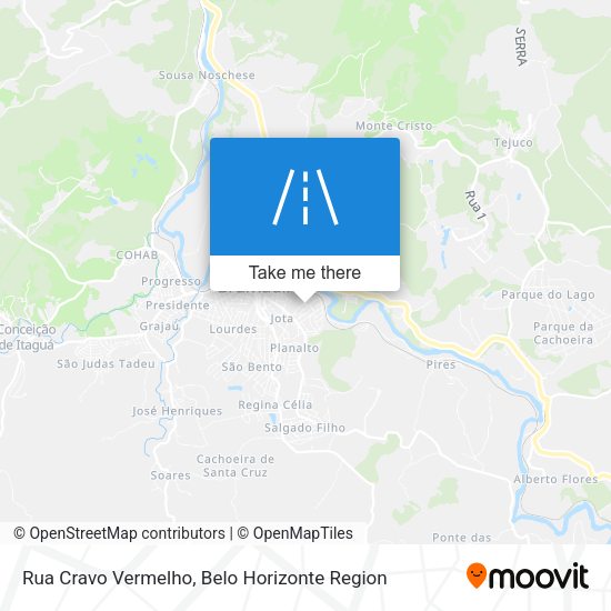 Rua Cravo Vermelho map