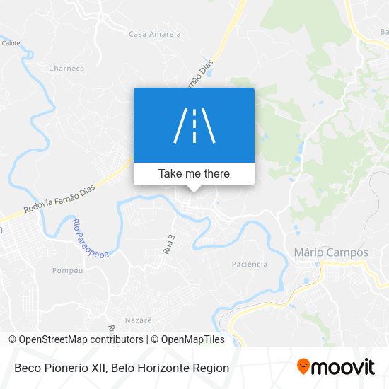 Beco Pionerio XII map