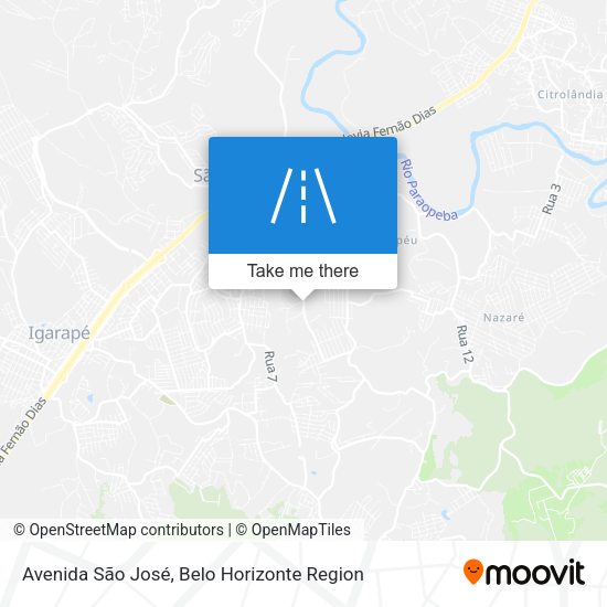 Avenida São José map