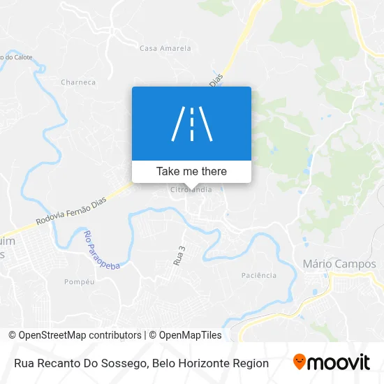 Rua Recanto Do Sossego map