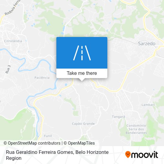 Rua Geraldino Ferreira Gomes map