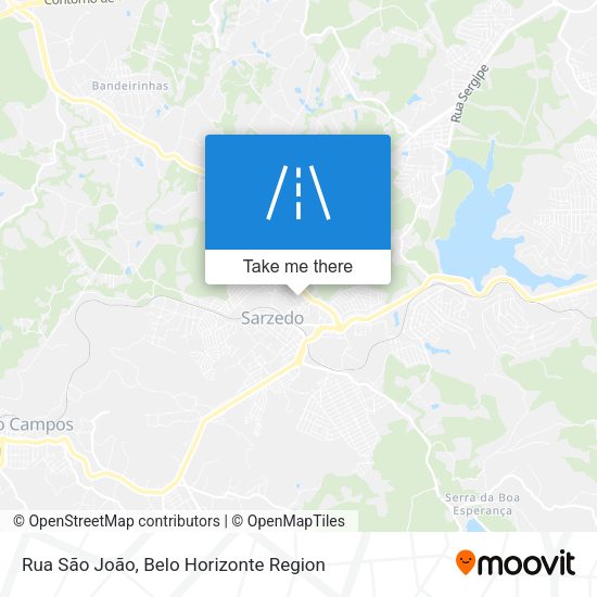 Rua São João map