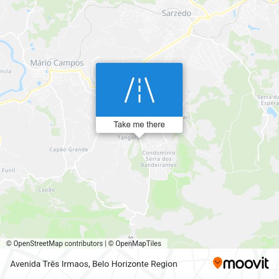Avenida Três Irmaos map