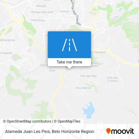 Alameda Juan Les Pins map