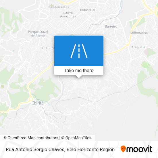 Rua Antônio Sérgio Chaves map