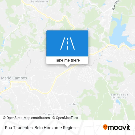 Rua Tiradentes map