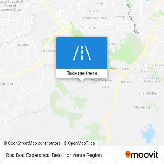 Rua Boa Esperanca map