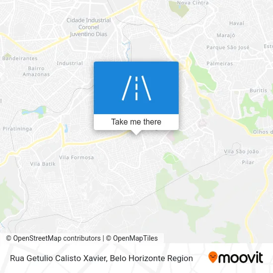 Rua Getulio Calisto Xavier map